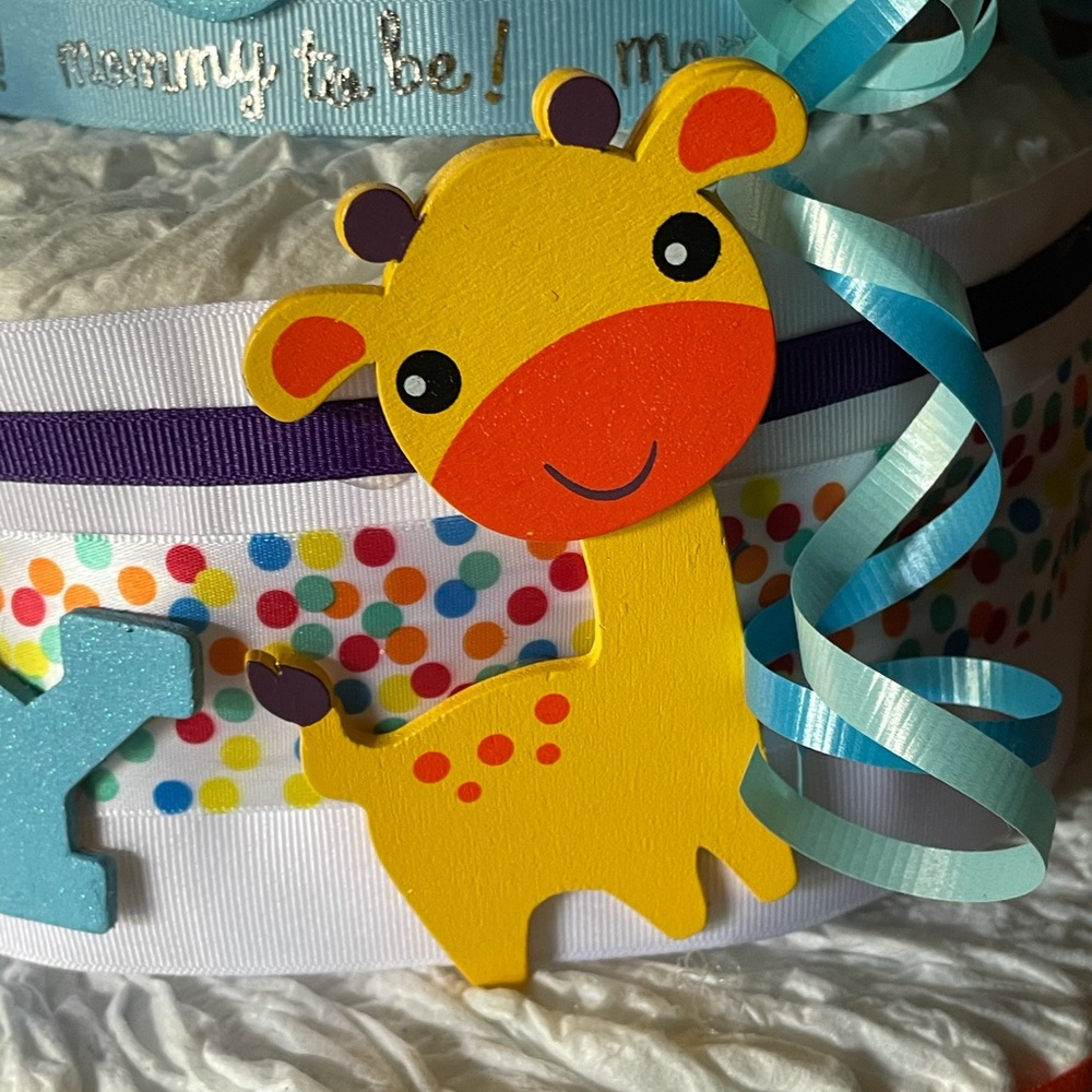 Giraffe Diaper Cake